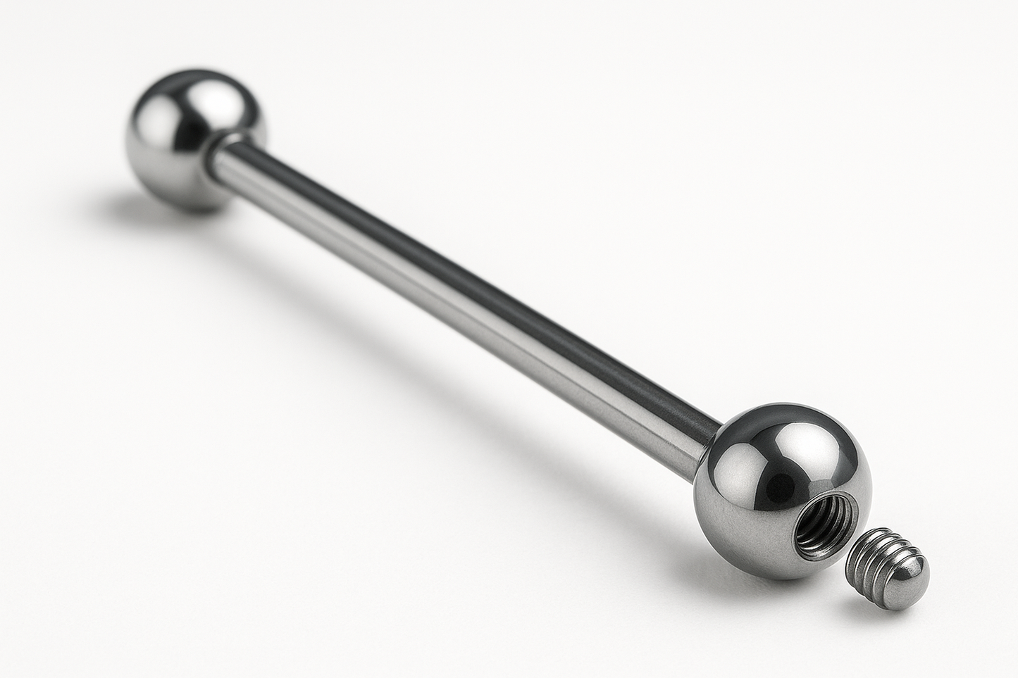 Steel Industrial Barbell Earrings Product